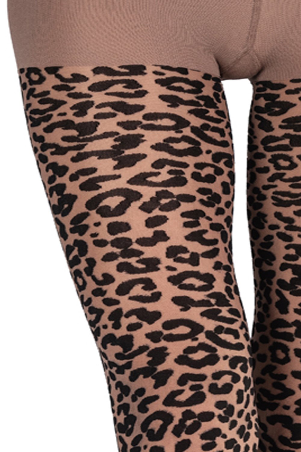 Leopard Print Shimmer Sheer Tights