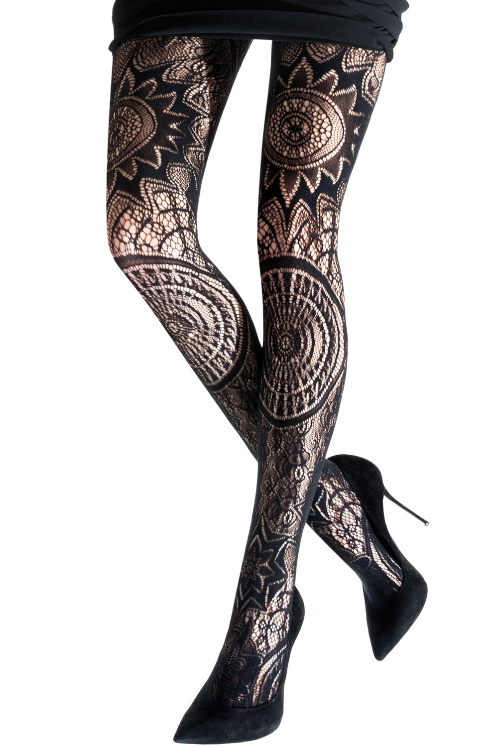 Gothic Lace Thigh High Tights – GenerationMe