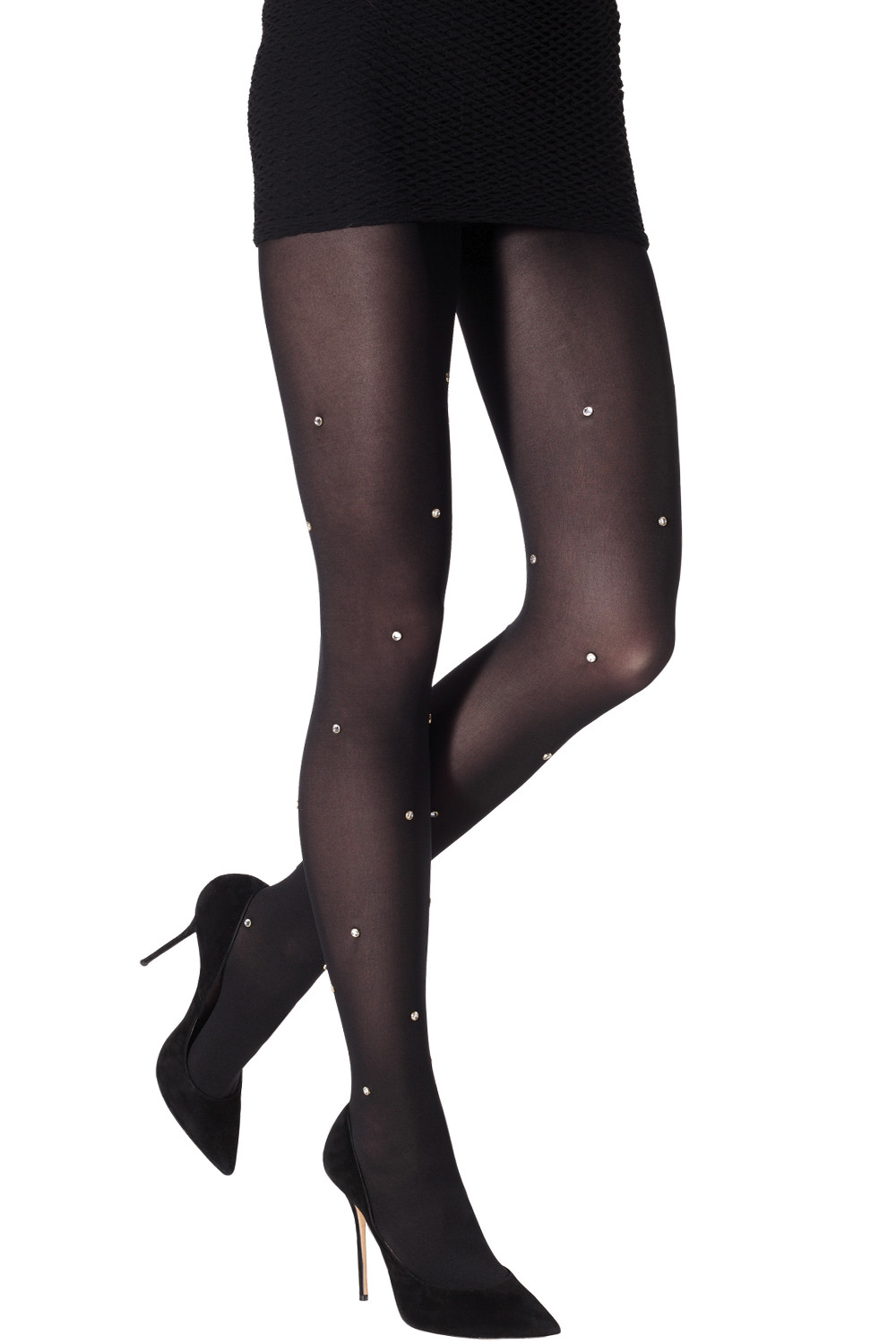 Alex Perry Rane Crystal-embellished Stretch-jersey Tights - Black -  ShopStyle Hosiery