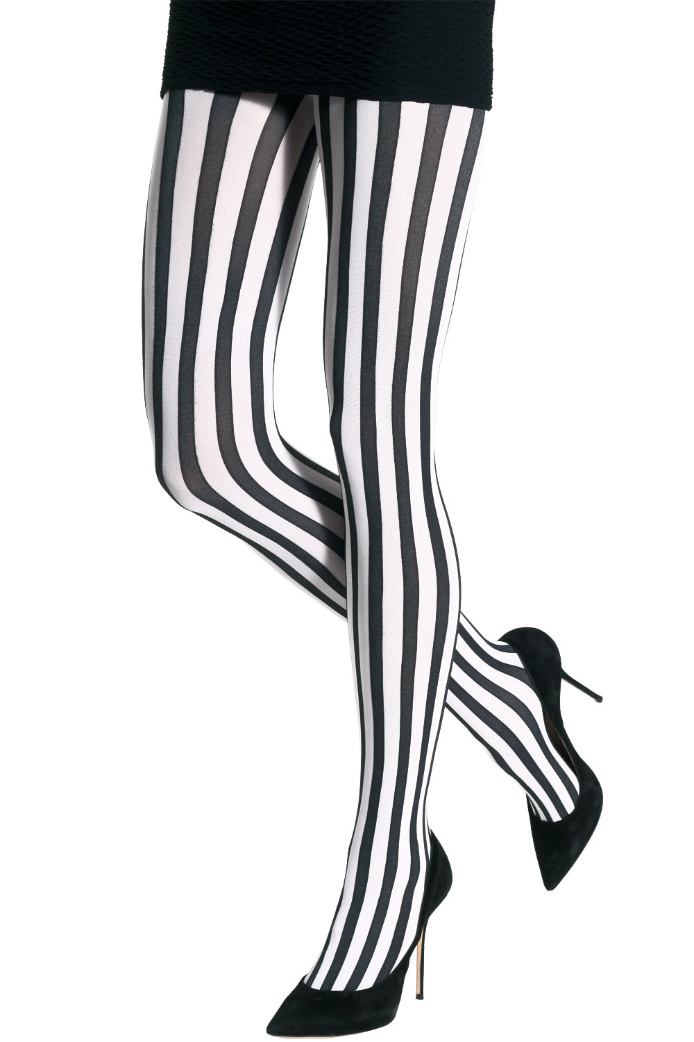 ToBeInStyle Women's Nylon Horizontal Striped Tights