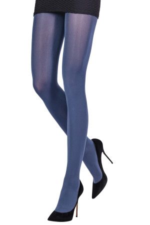 Dim Style 50D opaque velour tights in petrol blue